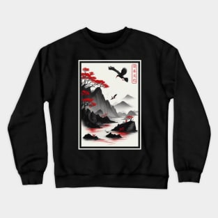 Japanese mountains Crewneck Sweatshirt